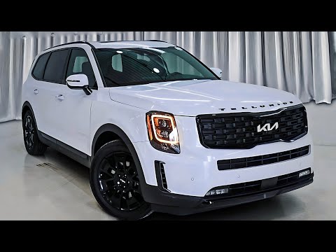 KIA Telluride SUV 2024 with a 3.8-liter V6 Engine as Standard With whe-red Interior