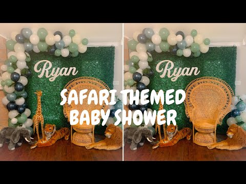 video-linktoworks-Safari Themed Baby Shower Decorations How To Balloon...