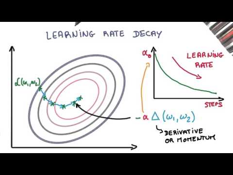 Udacity: Deep Learning by Vincent Vanhoucke - Momentum and learning rate decay in SGD