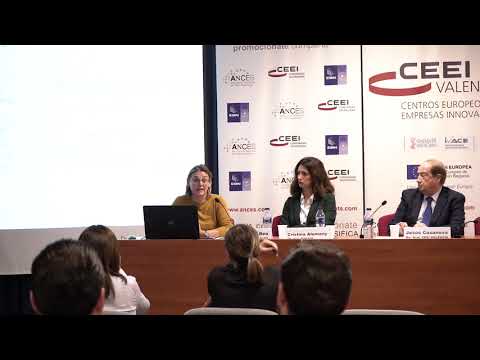 Cristina Alemany, de AFIN-SGR, en la jornada sobre ayudas y subvenciones de 2020 en CEEI Valencia
