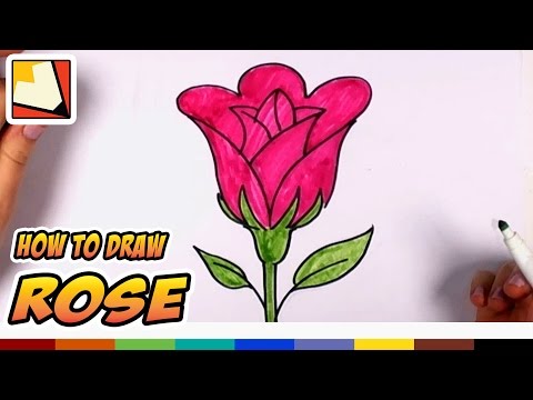 How to Draw a Rose Easy – Open Rose Art Tutorial CC