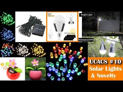 Unboxing Cool and Cheap stuff #10 - Solar Powered Lights & Novelty