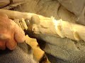 Roughing out a new walking stick Roughing out a new walking stick