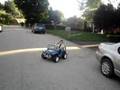 My kids in the 18 volt Power Wheels Jeep