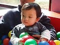 Vinci with Daddy in Ball Pit