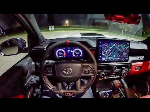 2024 Toyota Tacoma TRD Pro - POV Night Drive (Binaural Audio)