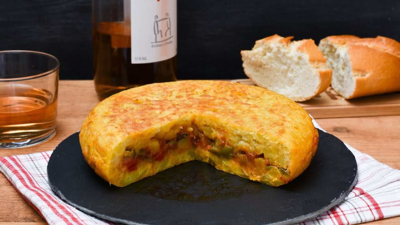 Recetas de Tortilla Española con Pisto 