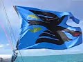 Flying the flag of the Armada in the Sea of Abaco