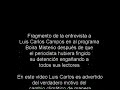 Luis Carlos Campos desinforma sobre los chemtrails en Boira