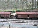 Iron ore train,with electric locomotives.december 17 2006