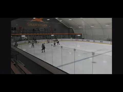 Liam (#6 White) makes a big hit against Yale Hockey Academy U17 Prep player (Dec 1, 2023)