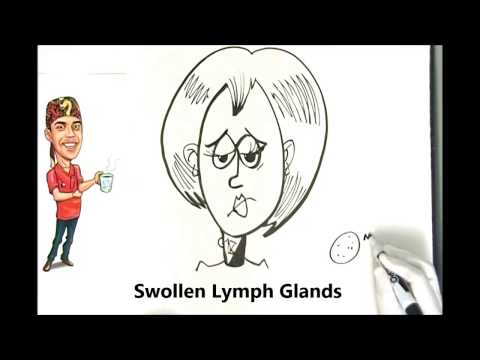 how to drain swollen neck glands