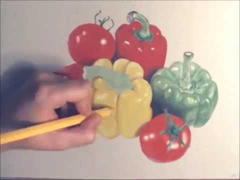 how to draw vegetables