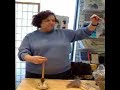 Spinning on Orenburg spindle