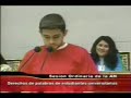 Estudiantes venezolanos hablan ante el parlamento (AN) Estudiantes venezolanos hablan ante el parlamento (AN)