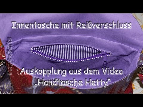 Innentasche mit Reißverschluss / inner pocket with zipper