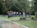 Glassmen back yard warm up.
