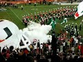Miami Hurricanes Entrance for Texas A&M Game