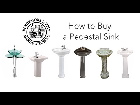 how to fit pedestal basin