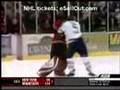 Jonathan Roy (Patrick's son) in a GOALIE FIGHT