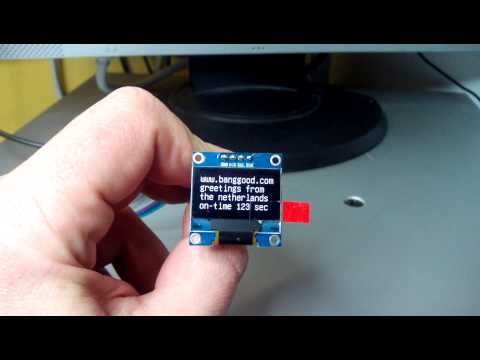 Banggood I2C OLED display module with Arduino Nano