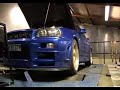 GT ART Dyno Room, with a Skyline GTR R34 on the rollers