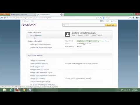 how to edit yahoo