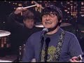 and you will know us by the trail of dead performing the rest will follow live on the david letterman show, with 2 drummers.