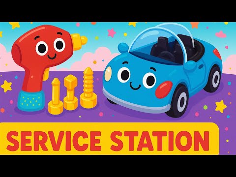 Battat Car toys Cars funny video car service station Educational Toys for Toddler PlayClayTV