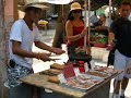 Food hawker in Tai O, Lantau, Hong Kong