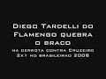 Diego Tardelli fratura o braço direito