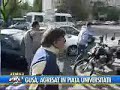 Gusa, agresat de manifestanti
