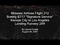 Midwest Airlines MCI to LAX (Landing)