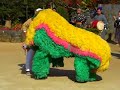 A lion dance of Okinawa