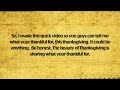 What Are You Thankful For..?