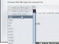 How to convert files from you browser and ipod flashdrive