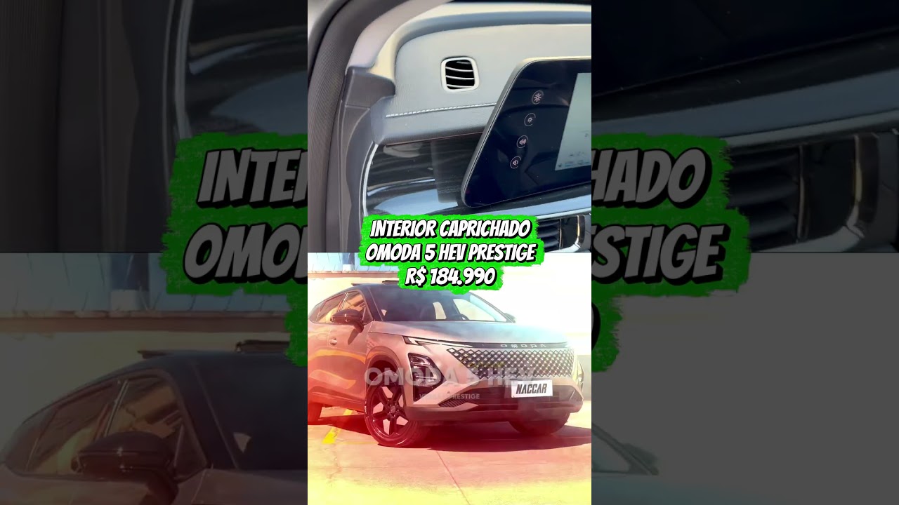 O interior SURPREENDENTE do Omoda 5 HEV! ❄️🚙