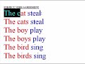 Subject verb agreement