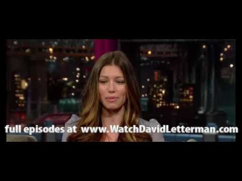 Jessica Biel in The Late Show with David Letterman 2010-06-07