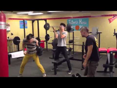 Darren Criss, Harry Shum Jr & Mark Salling: Best workout ever.
