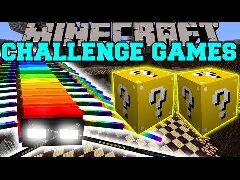 Minecraft: RAINBOW CENTIPEDE CHALLENGE GAMES - Lucky Block Mod - Modded Mini-Game