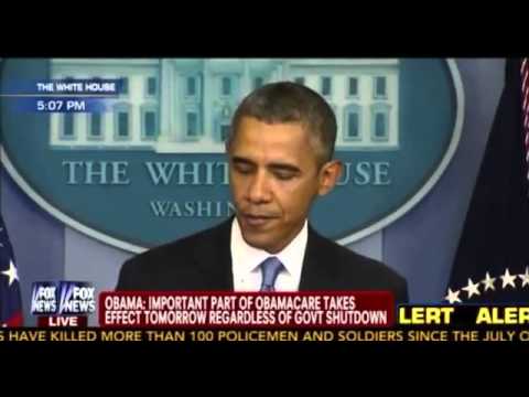 Shutdown - September 30, 2013 - During remarks from the Brady Press Briefing Room Monday afternoon, President Obama warned Americans against the negative effects of a g...