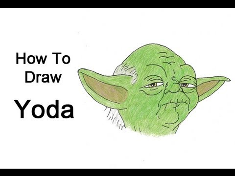 how to draw yoda