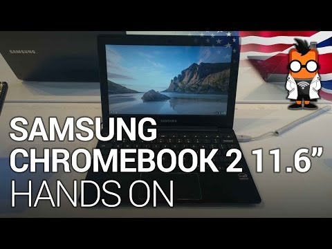 11.6 - Samsung Chromebook 2 11.6-inch Hands On http://www.mobilegeeks.com Samsung was showing off their new Chromebook running the brand new Exynos Octa Core proces...