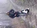 Dojan uebt Dogdancing