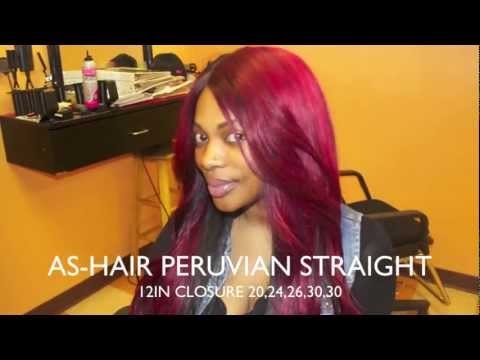 how to dye peruvian hair red