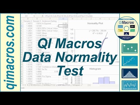 how to perform normality test in excel