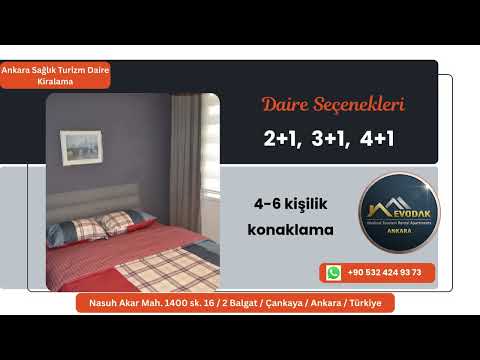 Çankaya Full Eşyalı Hastanelere Yakın kiralık daired