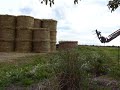 l'empilage de la paille...