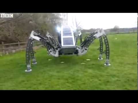 Giant robot spider struts its stuff
